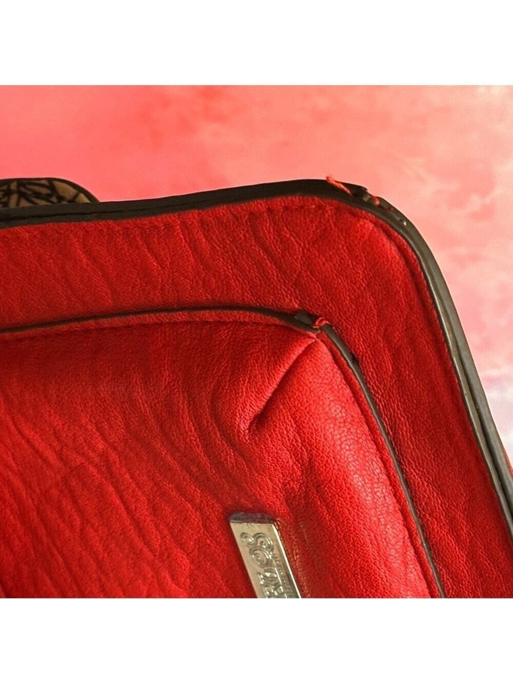 Carlos Santana Bold Red Crossbody Bag with Lion - Picture 13 of 17